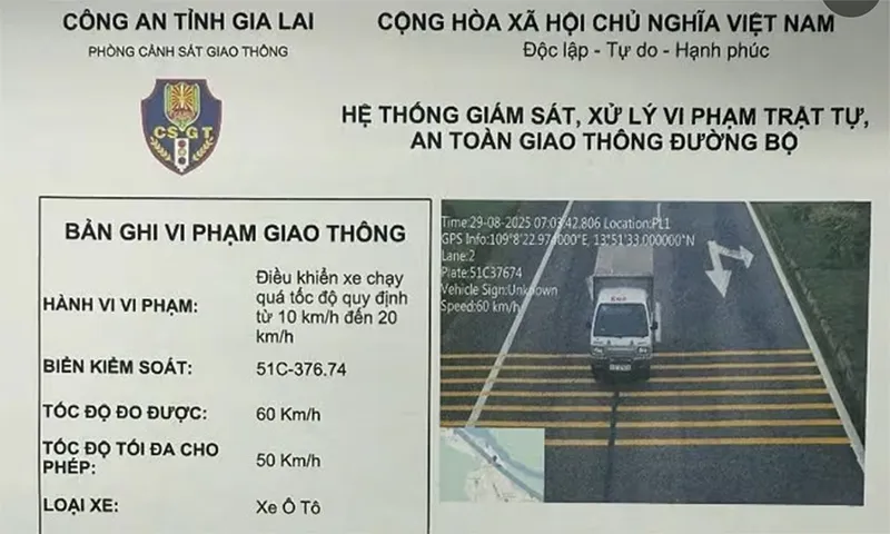 Hơn 2.200 trường hợp vi phạm giao thông chưa chấp hành xử phạt