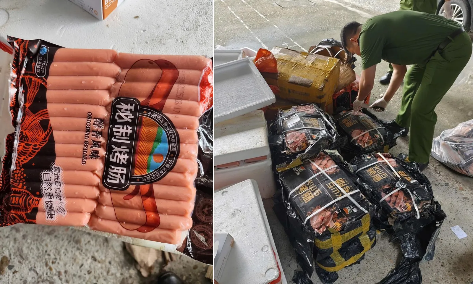 Phát hiện, xử lý hơn 800kg xúc xích, lạp xưởng không rõ nguồn gốc