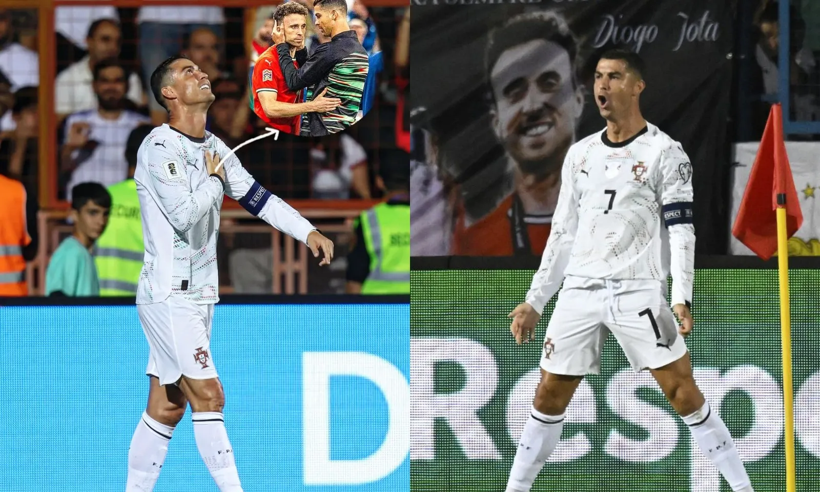 Ronaldo trả lời Messi, lập cú đúp tưởng nhớ Jota