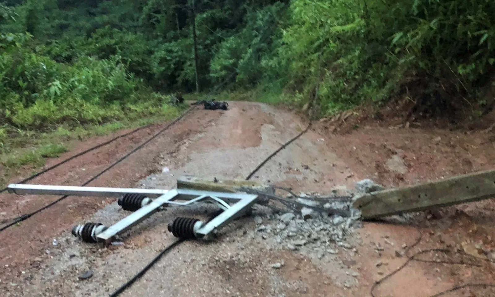 Bị dây điện rơi trúng người khi đang đi trên đường, hai cha con bị điện giật tử vong