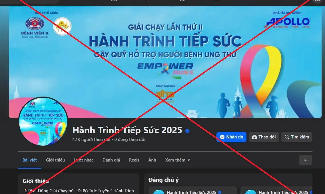 Cảnh báo: Nhiều giải chạy từ thiện giả mạo xuất hiện trên mạng xã hội