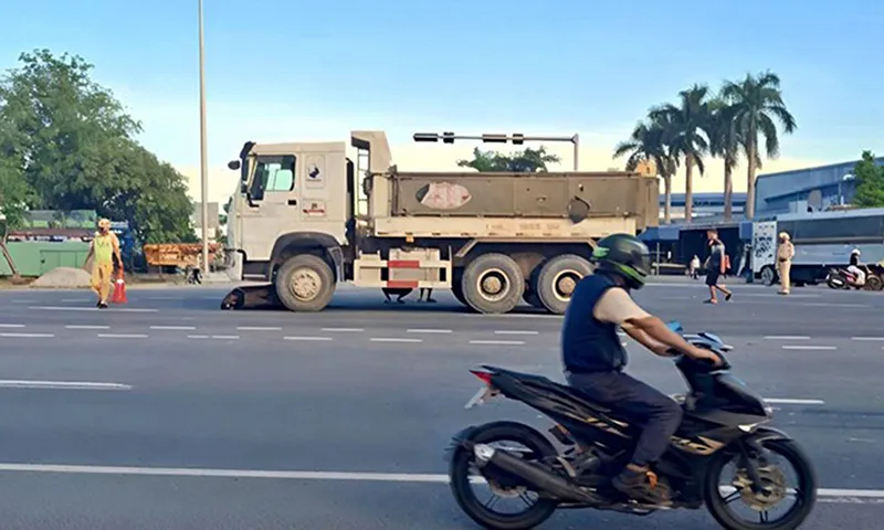 Hiện trường vụ tai nạn - Ảnh Ban An toàn giao thông Hải Phòng