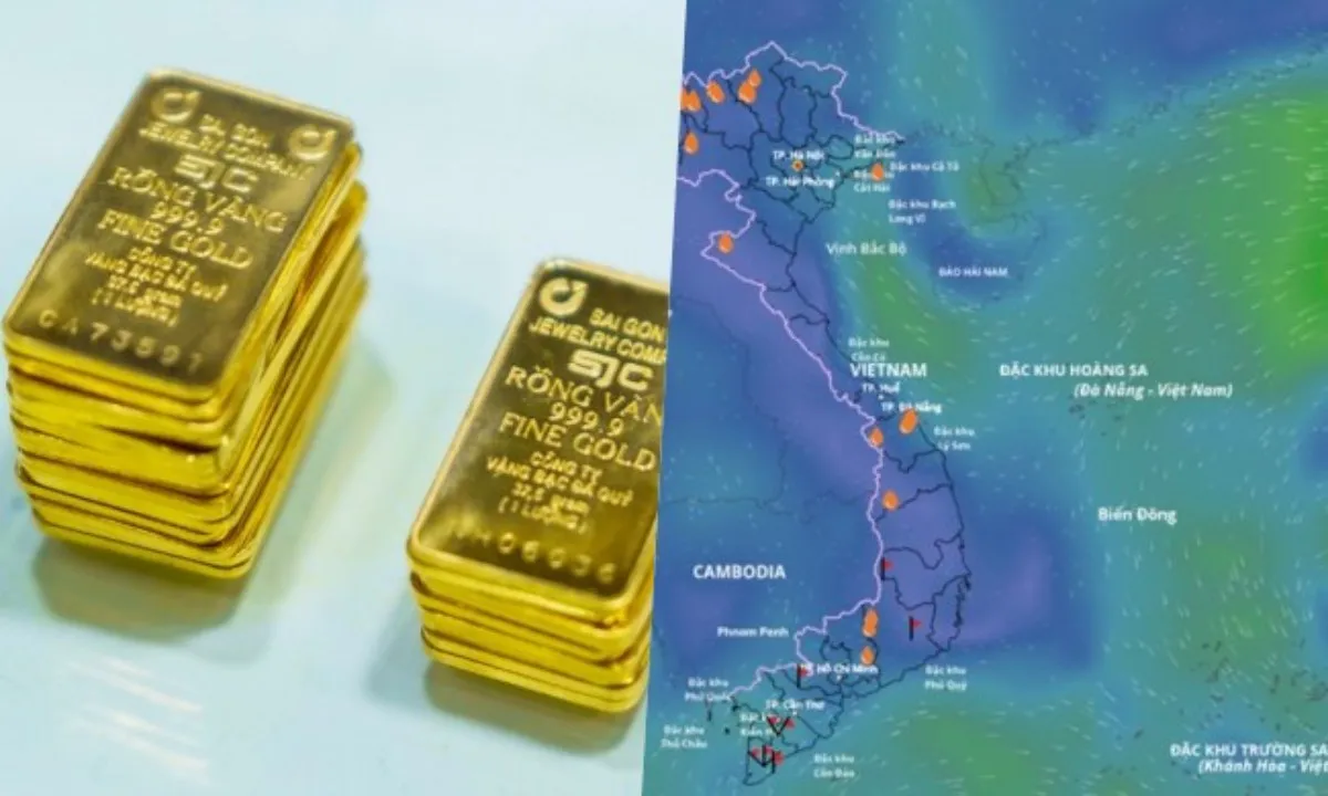 Điểm tin trưa 15/9: Giá vàng biến động | Xuất hiện vùng áp thấp mới trên Biển Đông