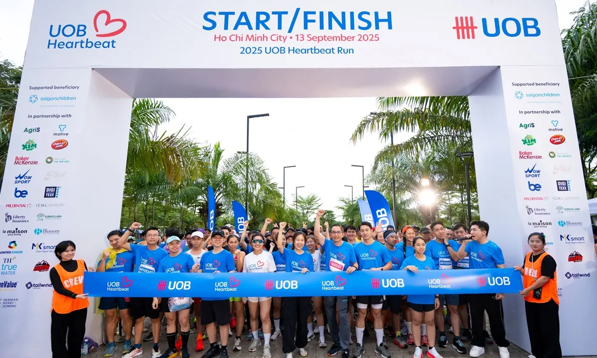 UOB Việt Nam quyên góp hơn 940 triệu đồng qua Giải chạy bộ UOB Heartbeat Run 2025 