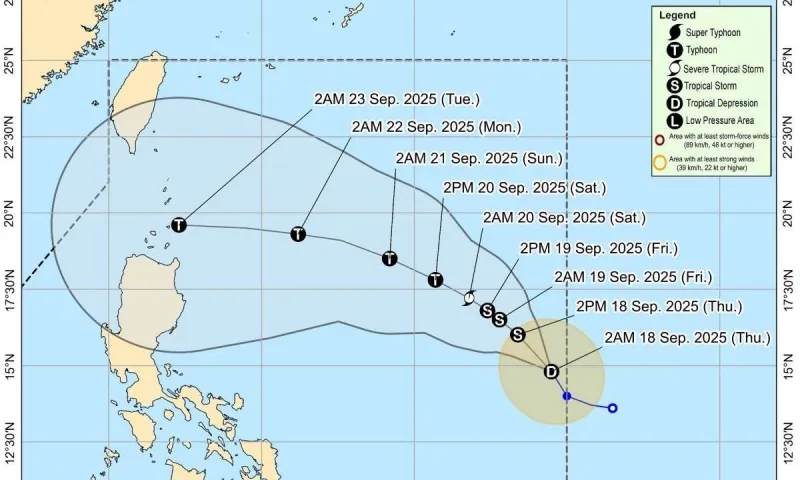 Hai áp thấp nhiệt đới trên Biển Đông, có thể thành bão số 8 và số 9