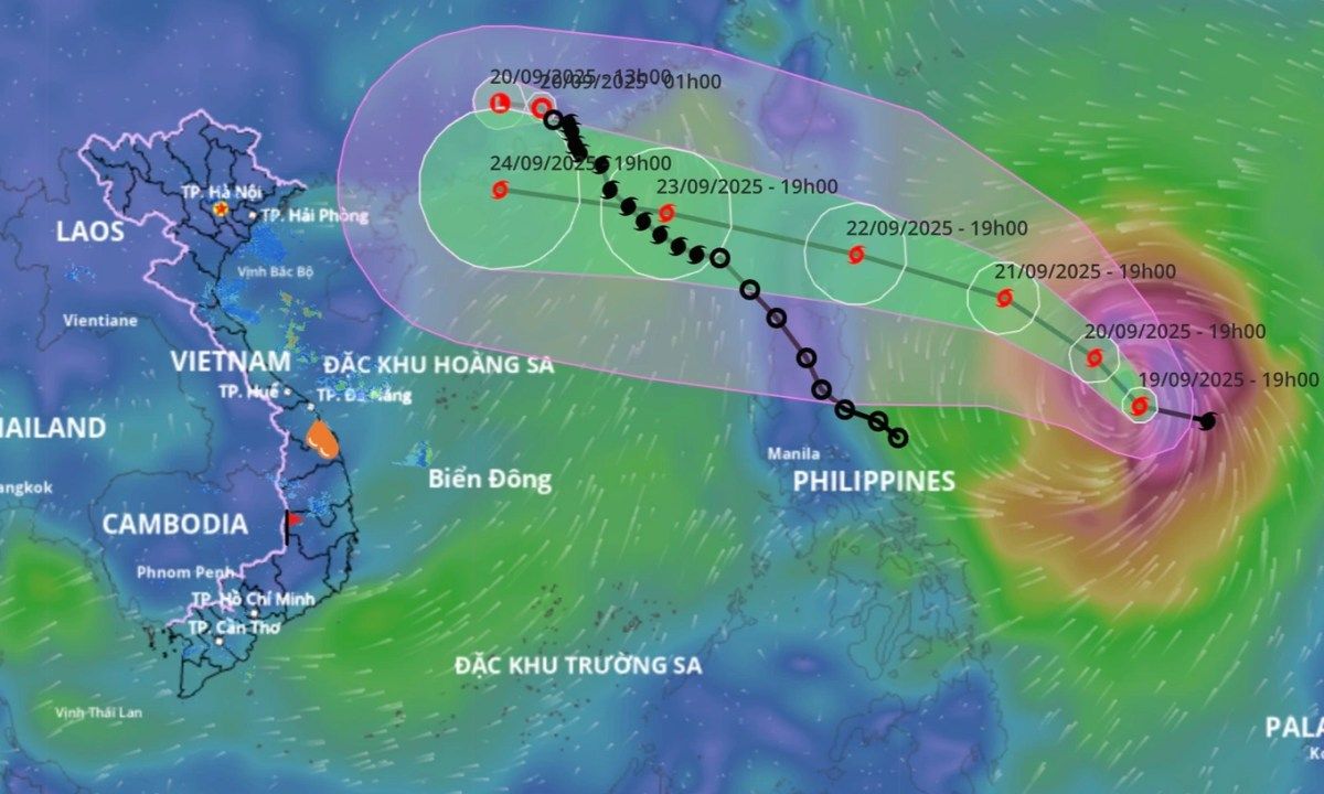 Bão Ragasa tăng cấp mạnh hướng vào Biển Đông, dự báo thành siêu bão