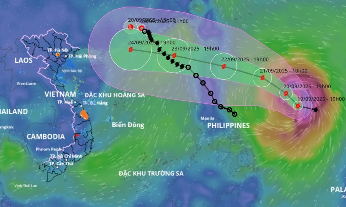 Bão Ragasa tăng cấp mạnh hướng vào Biển Đông, dự báo thành siêu bão