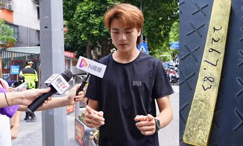 Shipper nhặt được thỏi vàng 2,2 kg, từ chối nhận thưởng