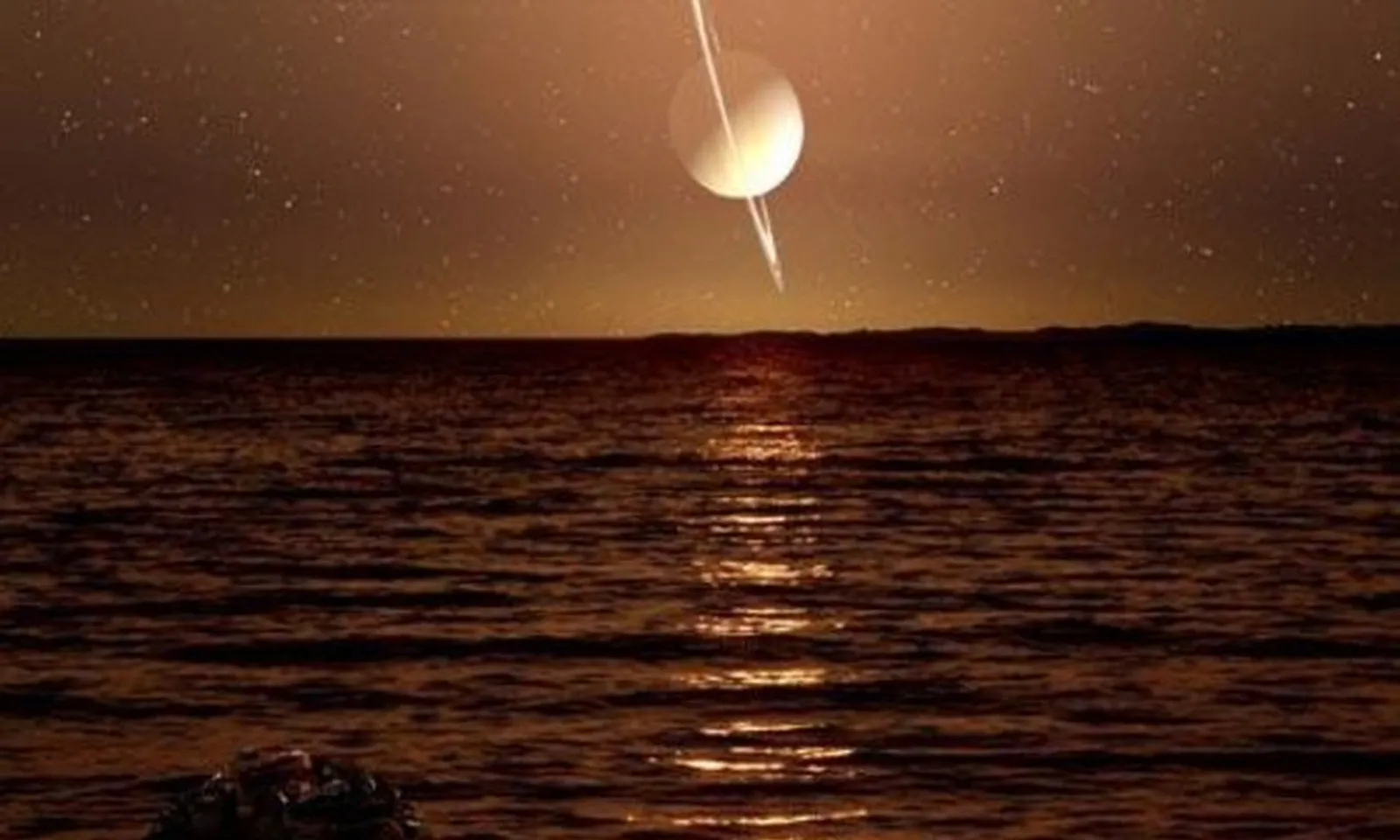 Sóng biển tồn tại trên Mặt trăng Titan của Sao Thổ