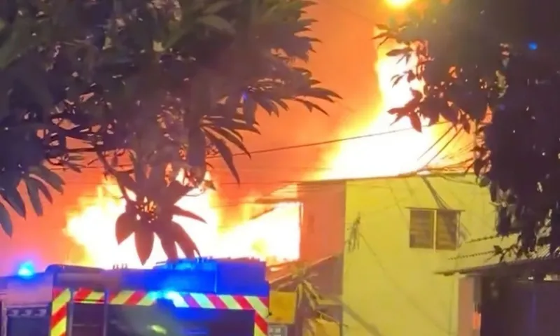 Cháy lớn thiêu rụi 2 hộ kinh doanh, thiệt hại hơn 3 tỷ đồng