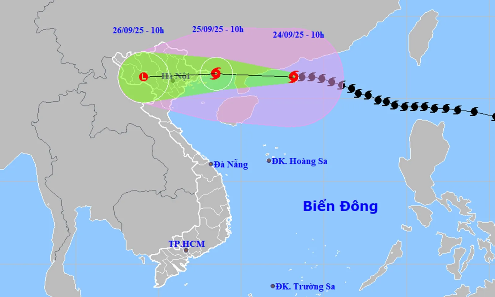 Bão Ragasa hướng vào Quảng Ninh - Hải Phòng