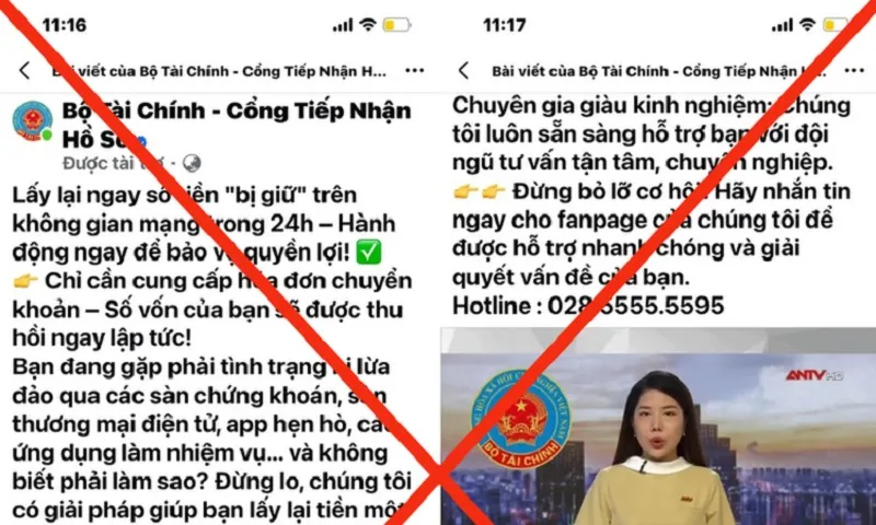 Bộ Tài chính cảnh báo trang Facebook giả mạo