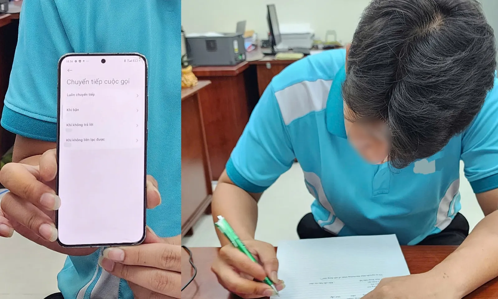 Xử phạt đối tượng chuyển tiếp toàn bộ cuộc gọi đòi nợ sang đường dây nóng Bộ Công an
