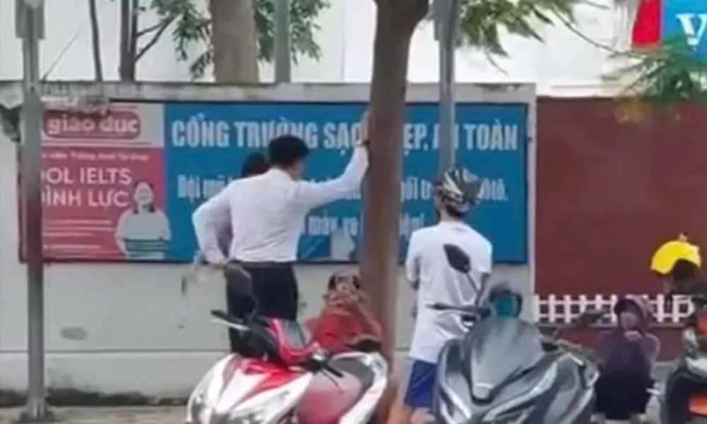 Công an Bắc Nha Trang xác minh vụ ẩu đả trước cổng trường học