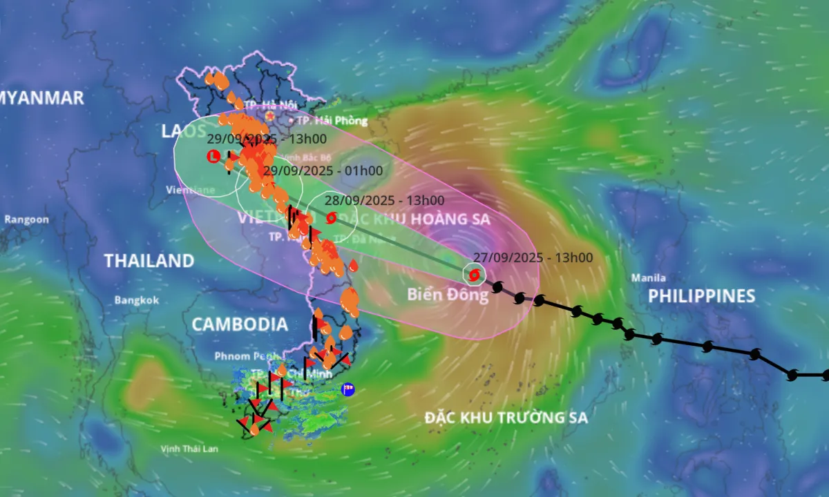 Bão Bualoi áp sát: Thanh Hóa, Đà Nẵng, Ninh Bình, Huế khẩn trương ứng phó