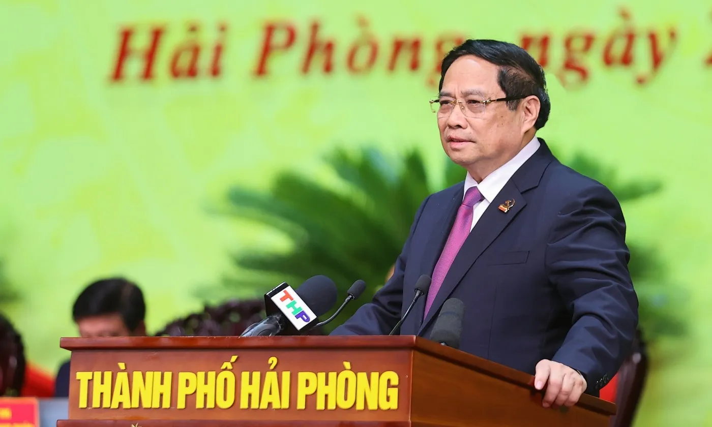 Thủ tướng: Hải Phòng giữ vững vai trò tiên phong, đầu tàu, trung tâm kinh tế lớn