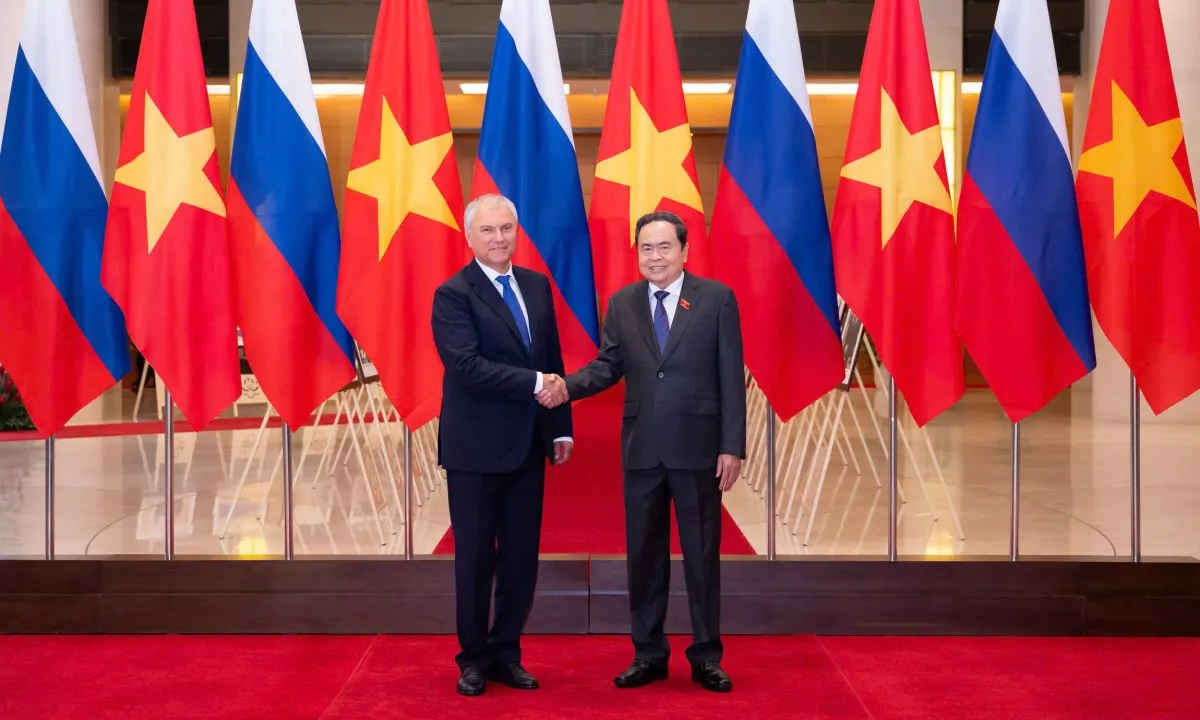 Chủ tịch Duma Quốc gia Nga thúc đẩy quan hệ hợp tác mọi mặt với Việt Nam
