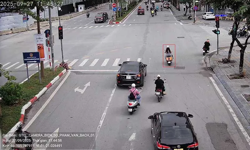 1 ngày có hơn 700 trường hợp giao thông vi phạm bị camera AI phát hiện