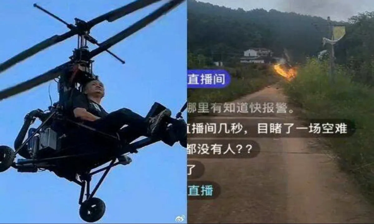 Nam Tiktoker mất mạng vì vừa lái máy bay tự chế vừa livestream