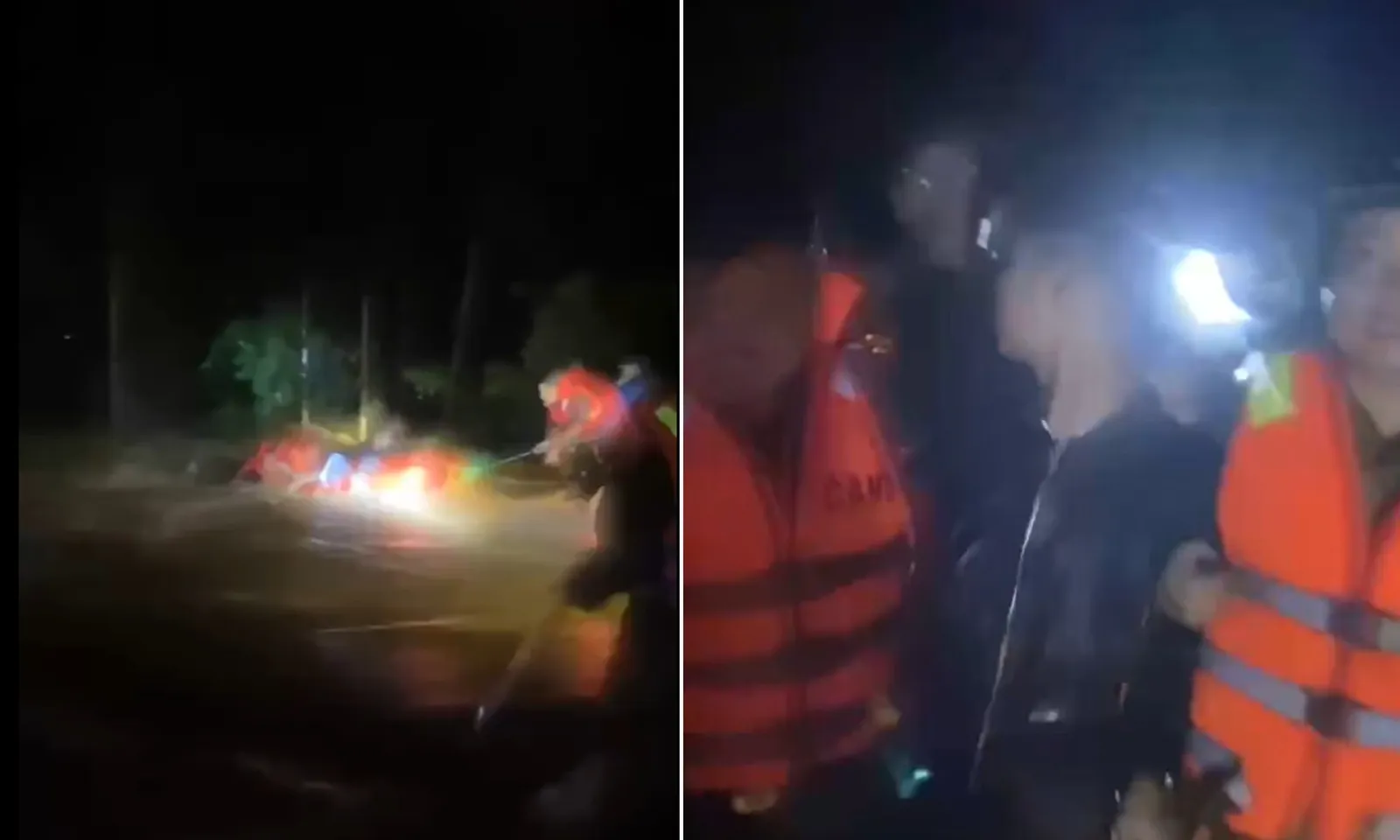 Cứu nam thanh niên bị lũ cuốn trôi cùng xe máy