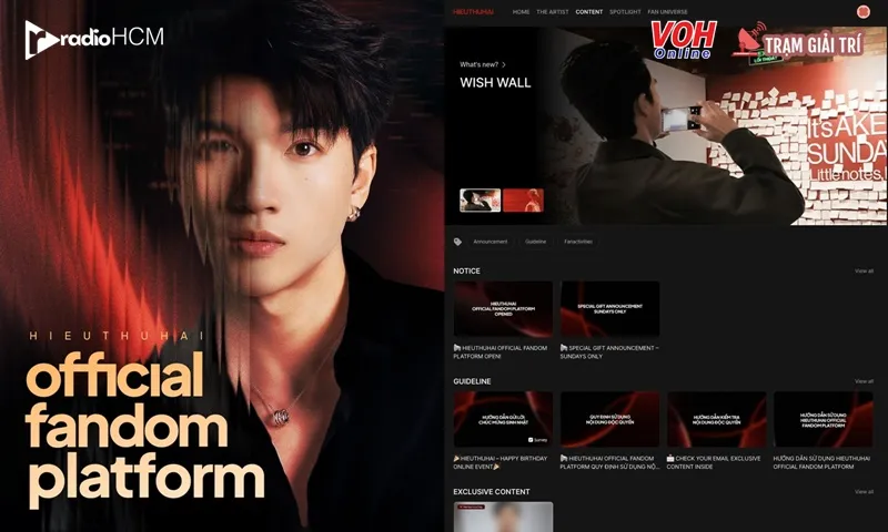 HIEUTHUHAI tiên phong làm việc chưa celeb nào làm tại Việt Nam