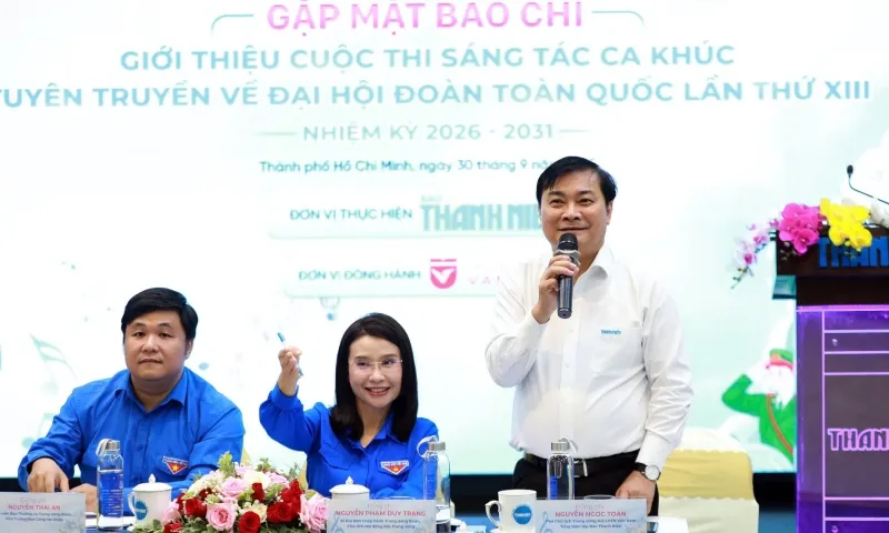 Cuộc thi sáng tác ca khúc Đại hội Đoàn: Giải thưởng cao nhất 50 triệu đồng