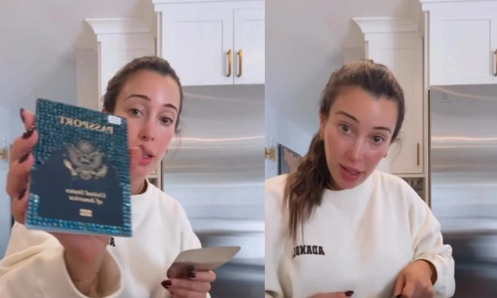 Bé gái suýt mắc kẹt ở nước ngoài vì trang trí hộ chiếu bằng trăm viên đá lấp lánh