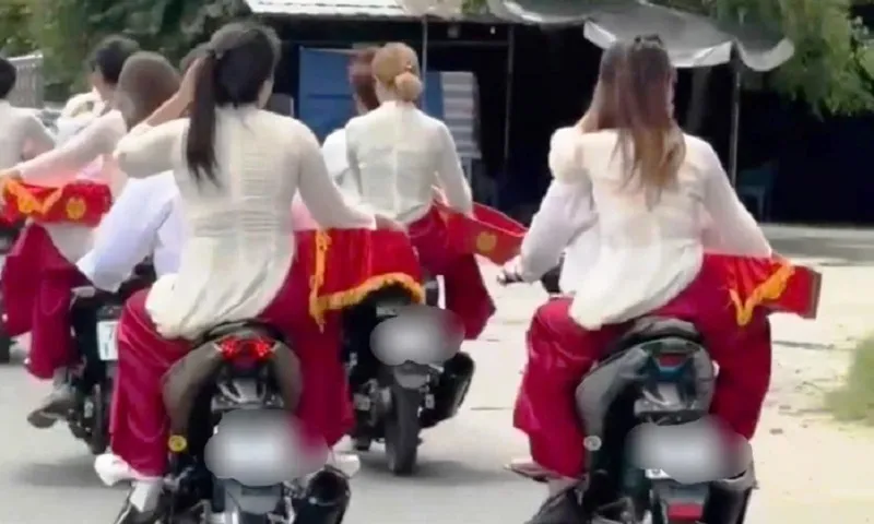 Quảng Ngãi: Đoàn rước dâu không đội nón bảo hiểm bị phạt 7,5 triệu đồng