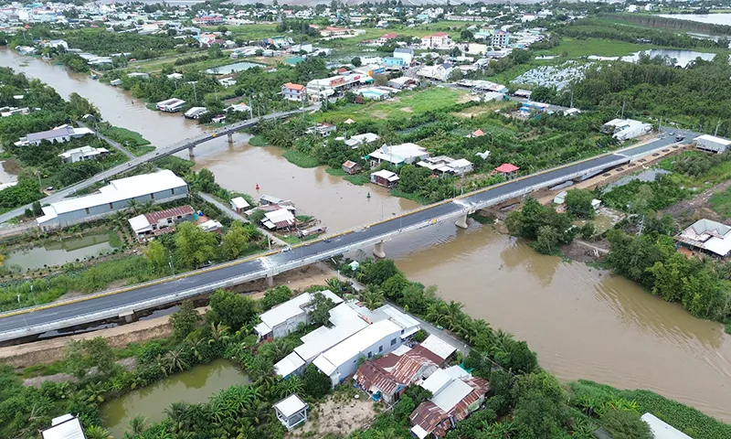 Cầu Kênh Tứ thông xe vào cuối tháng 10/2025