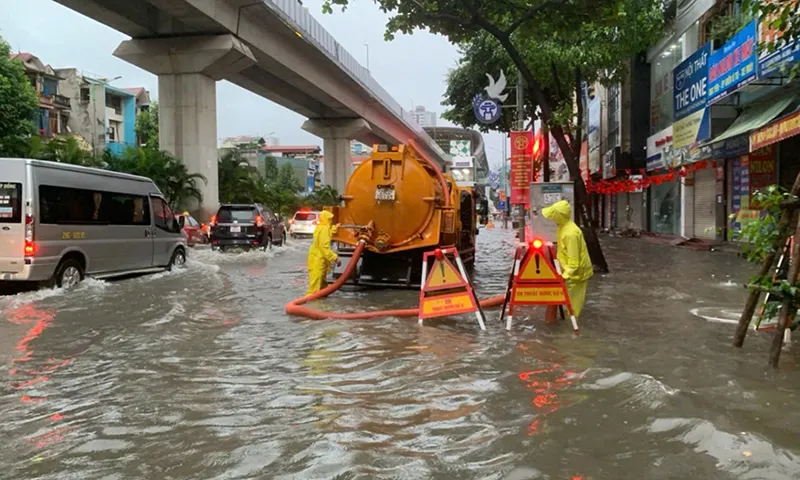 Hà Nội lên kịch bản ứng phó mưa ngập trên diện rộng