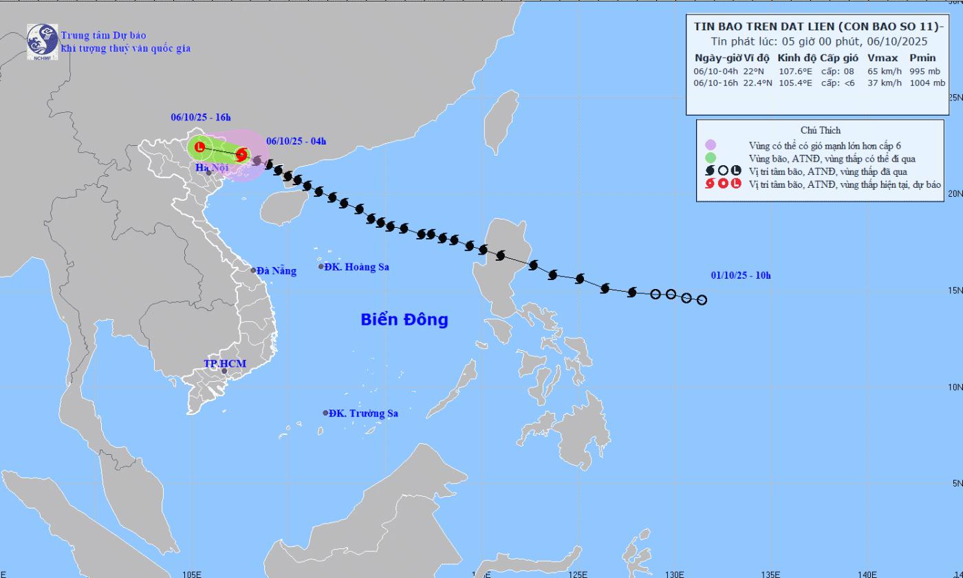 Bão Matmo suy yếu sau khi vào Quảng Tây, Trung Quốc