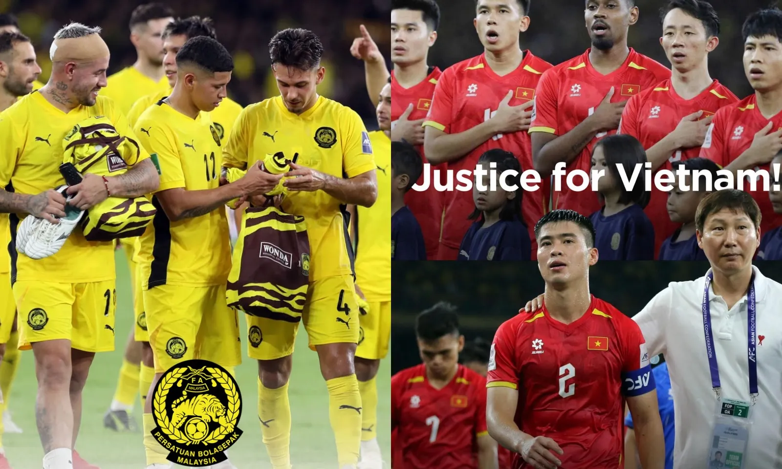 Truyền thông Đông Nam Á đòi xử thua tuyển Malaysia: Công lý cho Việt Nam!