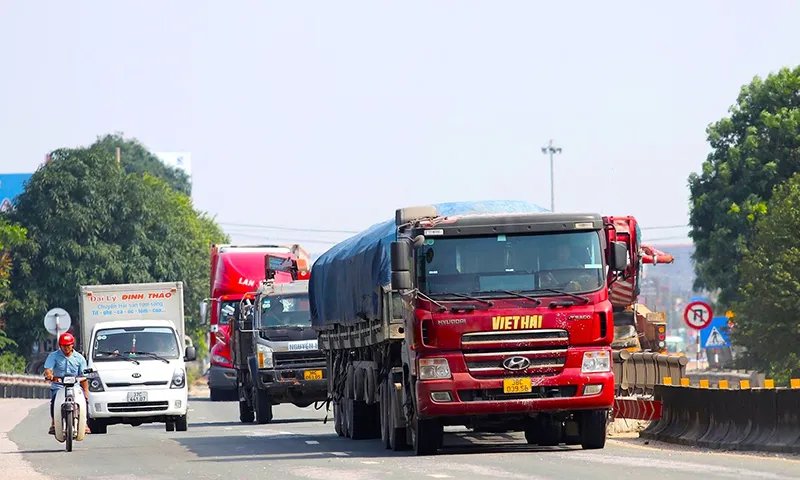 Một đoạn QL1 qua tỉnh Hà Tĩnh