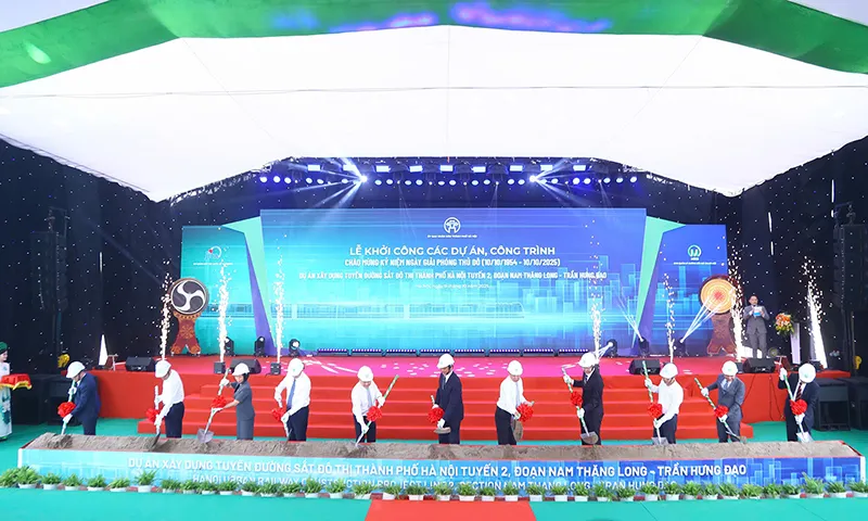 Hà Nội: Khởi công tuyến đường sắt đô thị số 2 Nam Thăng Long - Trần Hưng Đạo