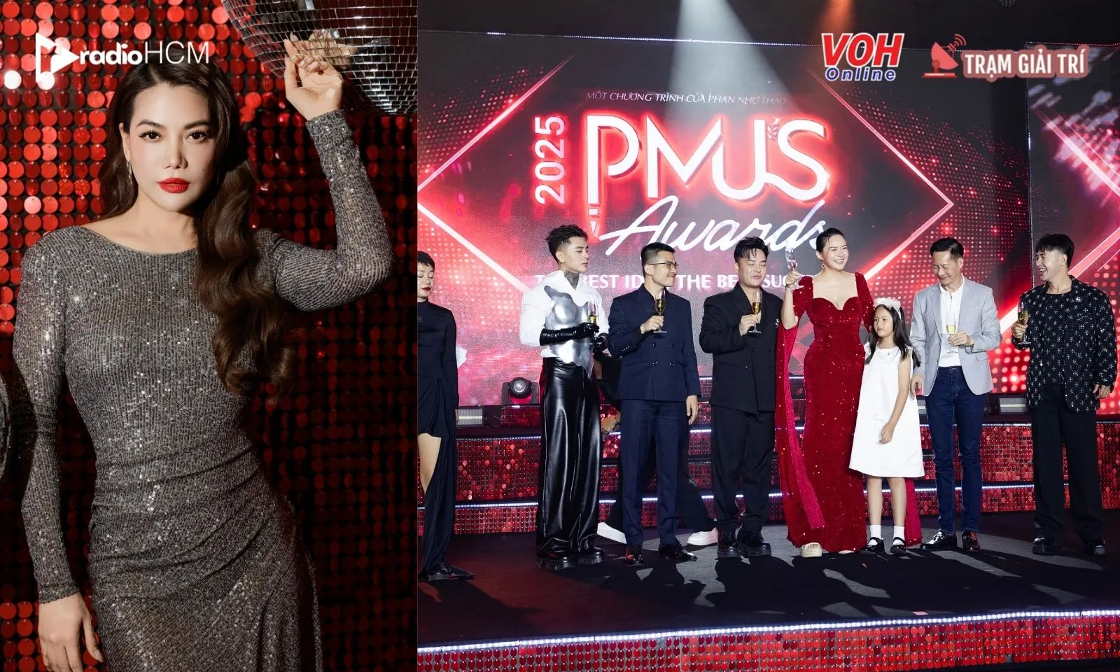 Trương Ngọc Ánh cùng dàn sao ủng hộ PMUS Awards của Phan Như Thảo