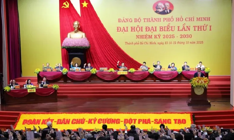 Sáng 14/10, khai mạc Đại hội đại biểu Đảng bộ TPHCM nhiệm kỳ 2025-2030