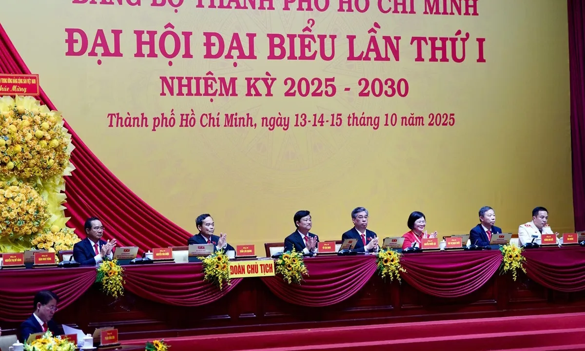 Sáng 15/10: Phiên bế mạc Đại hội đại biểu Đảng bộ TPHCM lần I, nhiệm kỳ 2025 – 2030