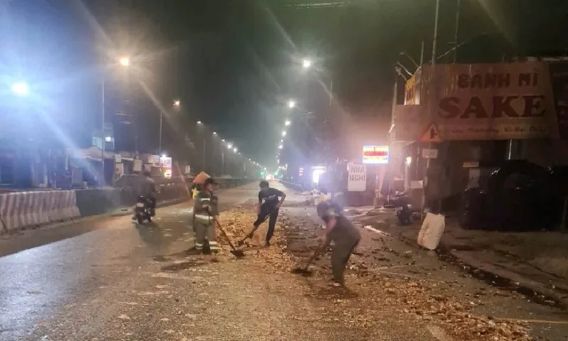 thu dọn hiện trường