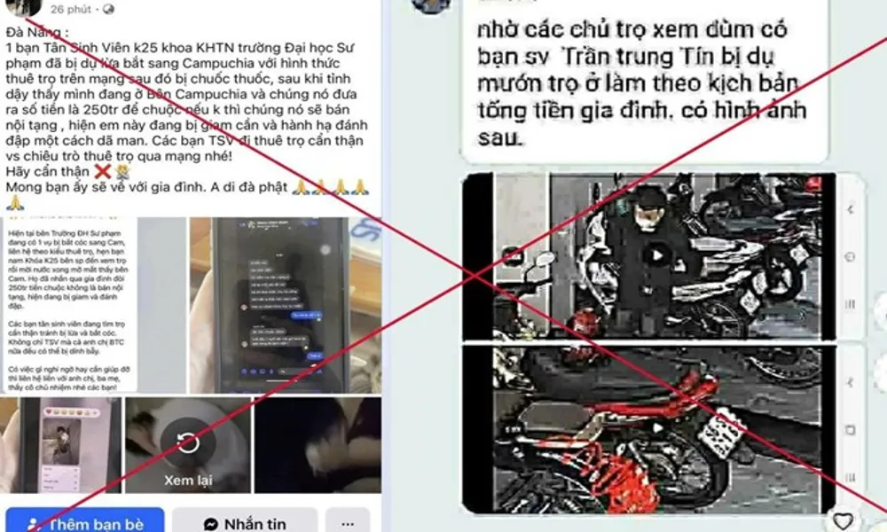 Công an Đà Nẵng bác tin “tân sinh viên bị bắt cóc sang Campuchia”