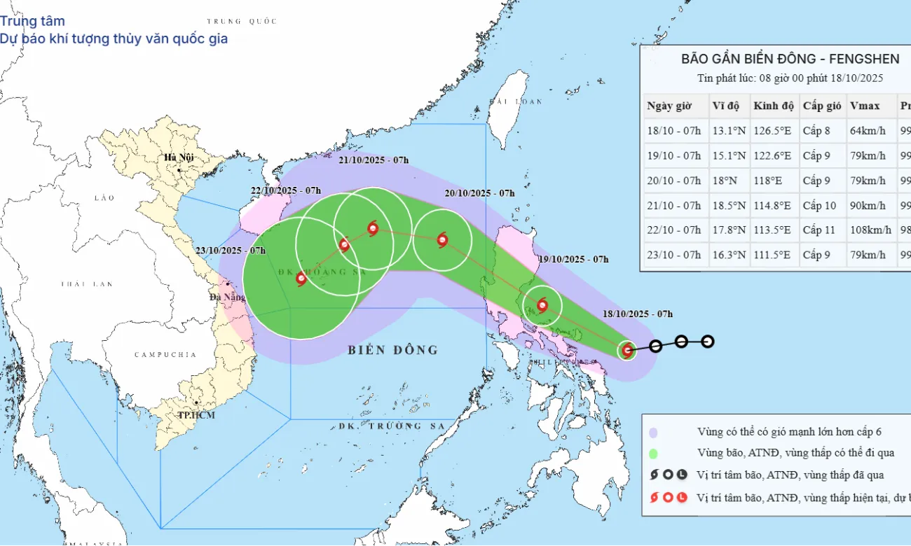 Áp thấp nhiệt đới mạnh lên thành bão, đường đi “zích zắc” vì không khí lạnh