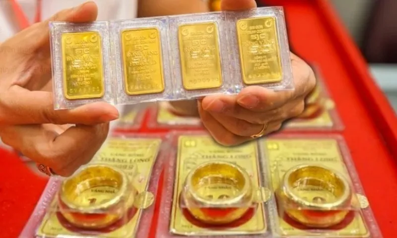 Giá vàng trong nước bật tăng mạnh 