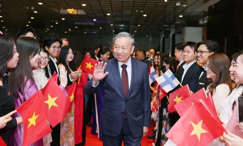 Lễ đón Tổng Bí thư Tô Lâm và Phu nhân thăm chính thức Cộng hòa Phần Lan