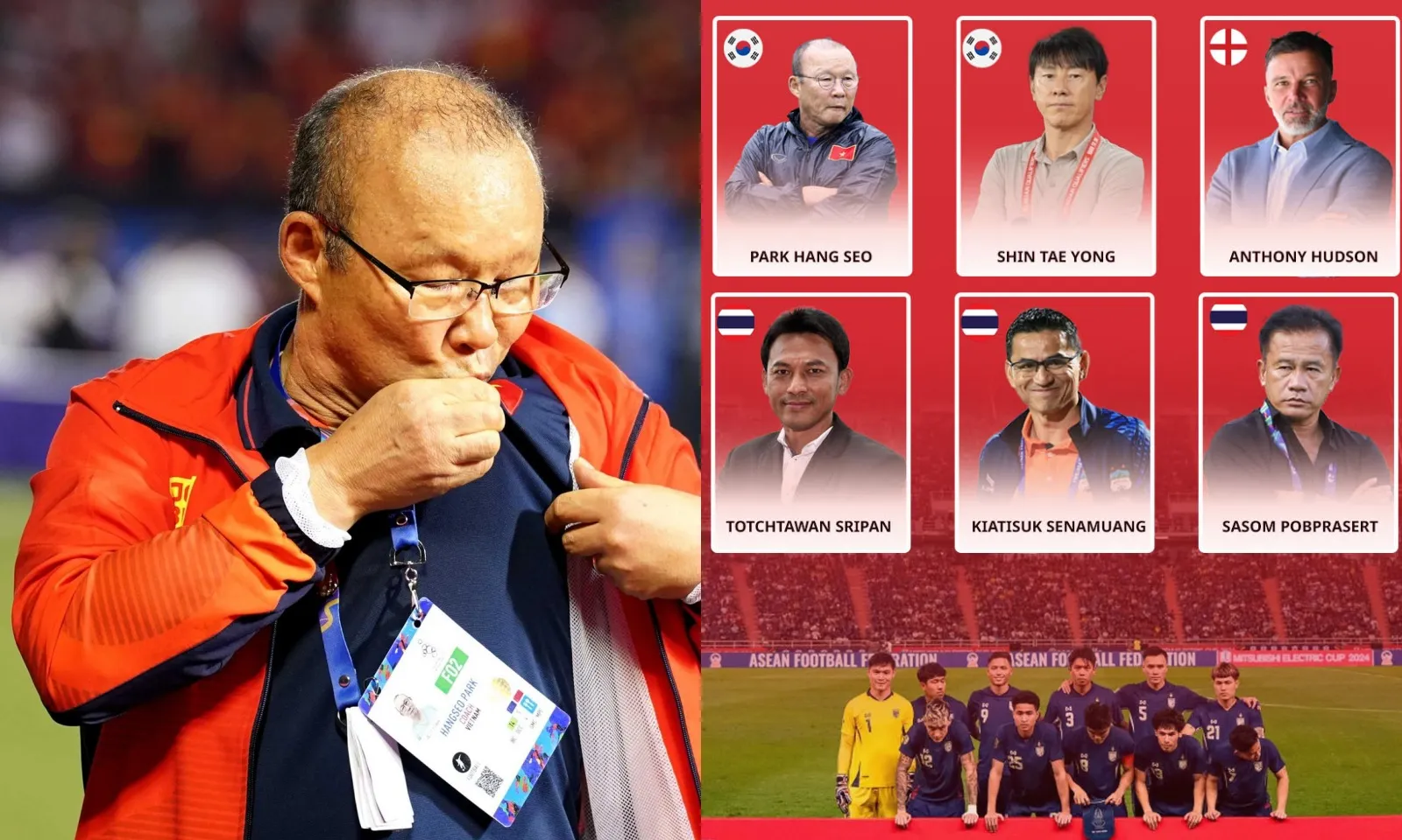 Tuyển Thái Lan công bố thầy Park thuộc Top 6 ứng viên HLV mới