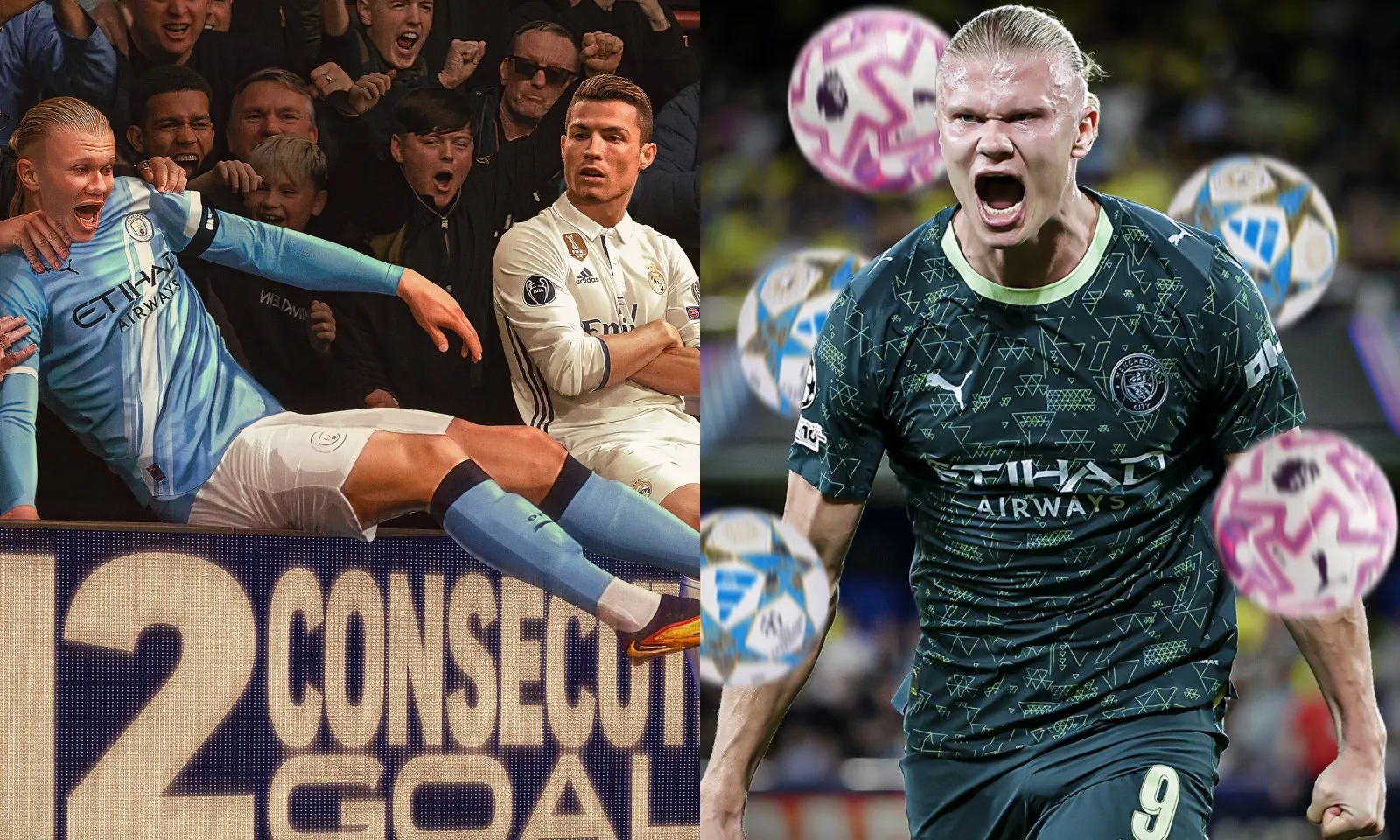 Haaland san bằng kỷ lục sự nghiệp Ronaldo, HLV đối thủ chỉ biết bất lực