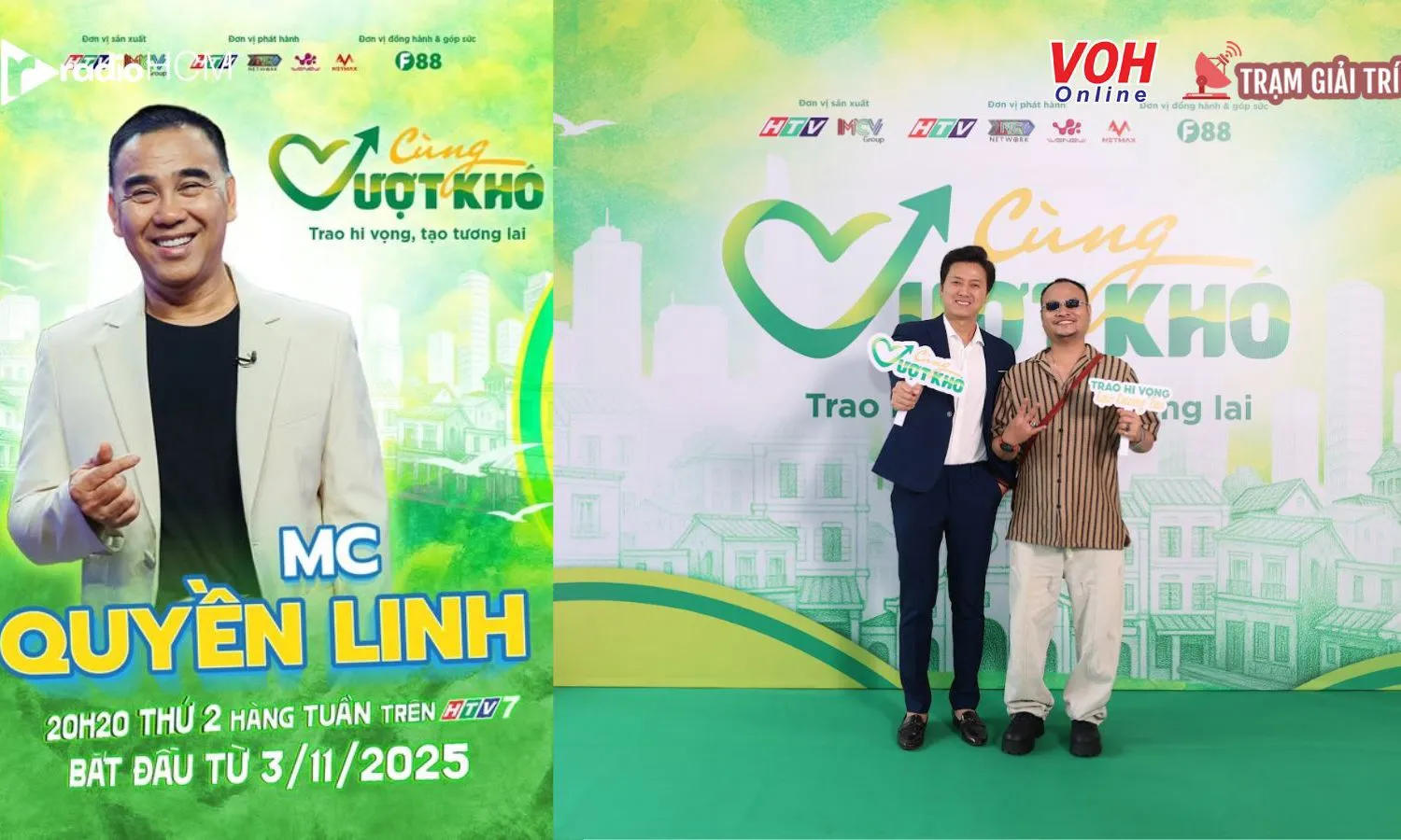 MC Quyền Linh tiếp tục hành trình lan tỏa yêu thương trong “Cùng Vượt Khó