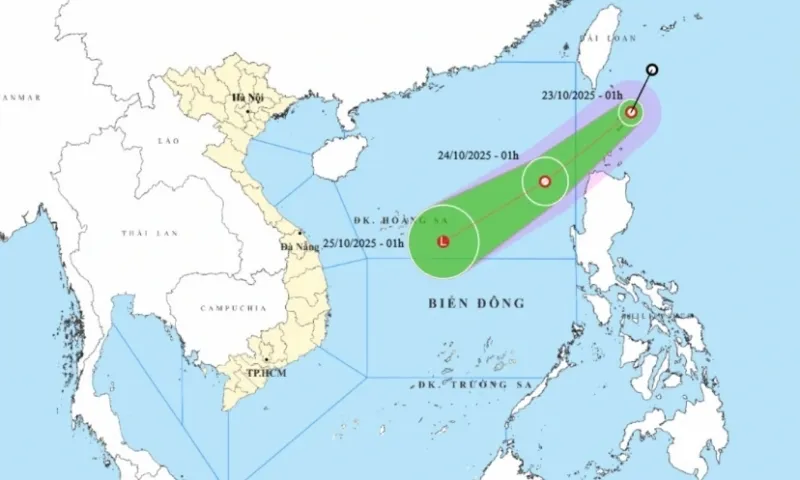 Xuất hiện áp thấp nhiệt đới gần Biển Đông