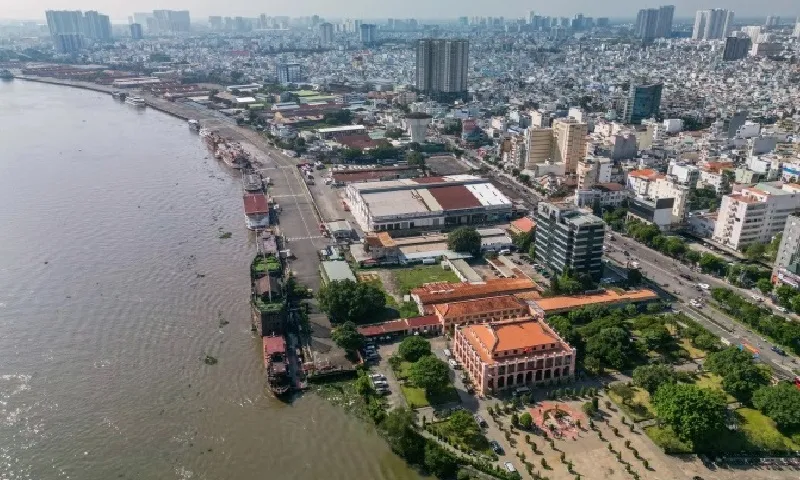 Quy hoạch công viên tại khu Bến Nhà Rồng – Cảng Khánh Hội được chỉnh tăng lên gần 60%