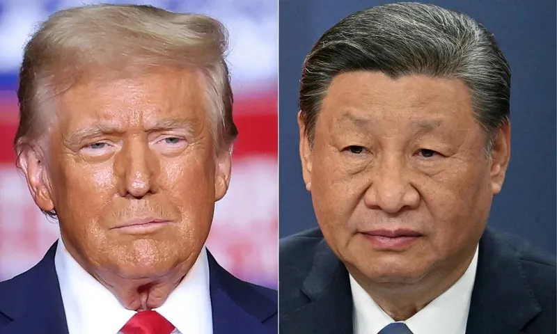 Tổng thống Mỹ Donald Trump (trái) và Chủ tịch Trung Quốc Tập Cận Bình - Ảnh AFP