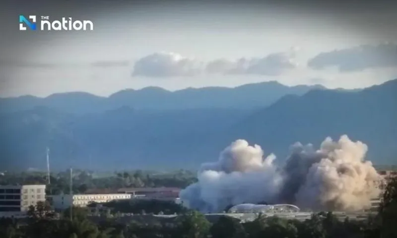 Nổ liên tiếp ở khu phức hợp lừa đảo tại Myanmar 