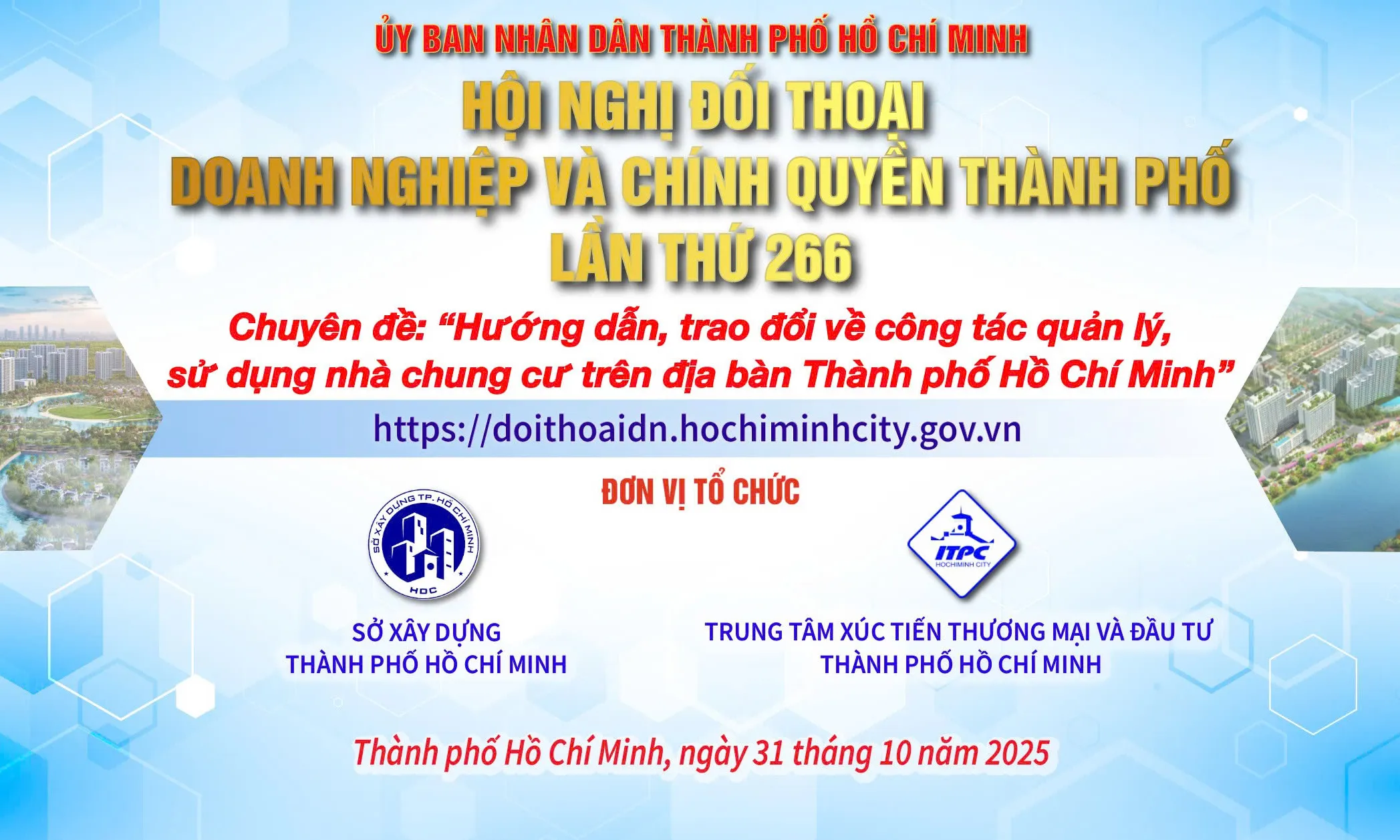 [Livestream] Hướng dẫn, trao đổi về công tác quản lý, sử dụng nhà chung cư trên địa bàn TPHCM